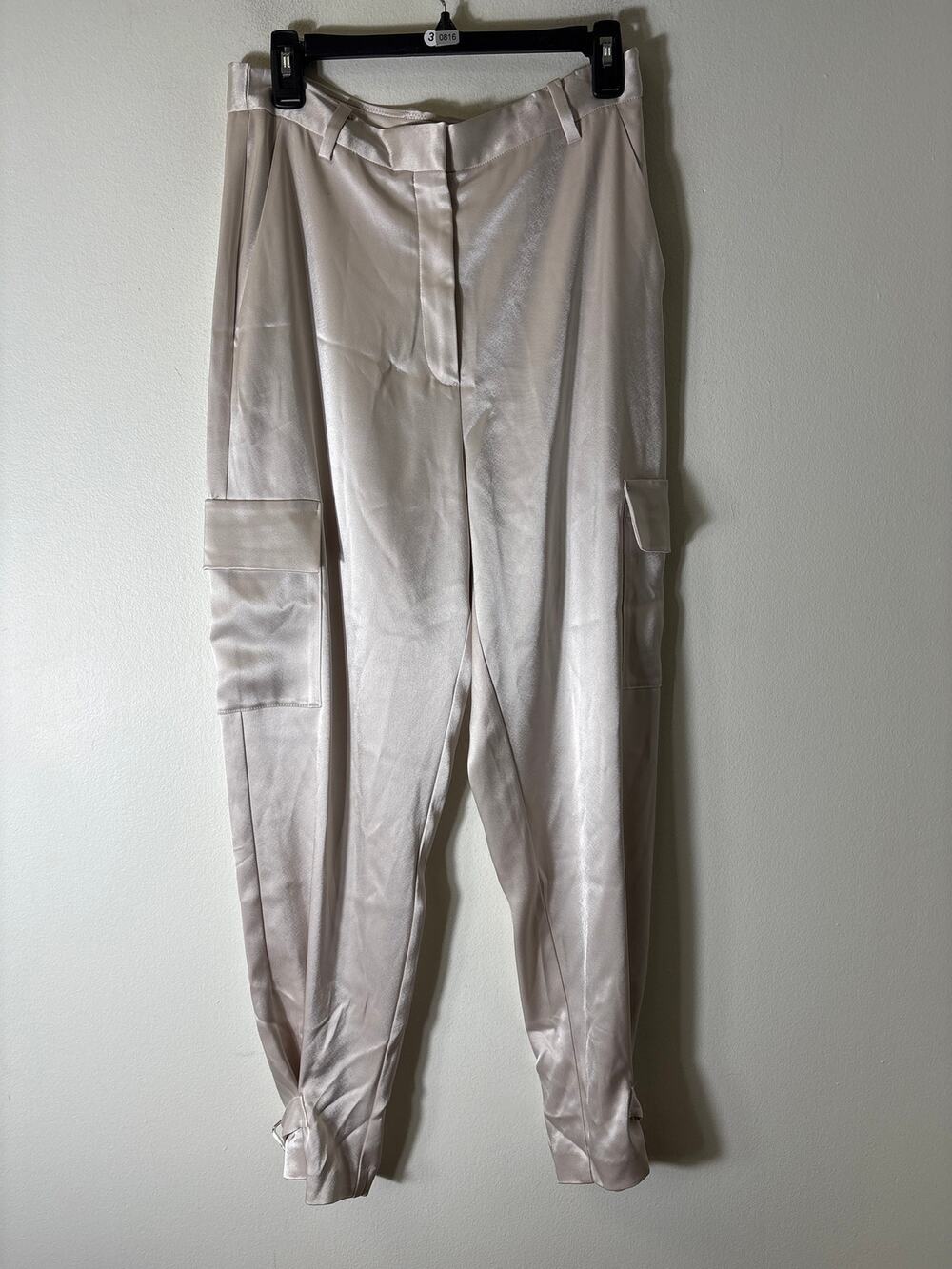 Babaton Cream Silky Cargo Pants sz 10